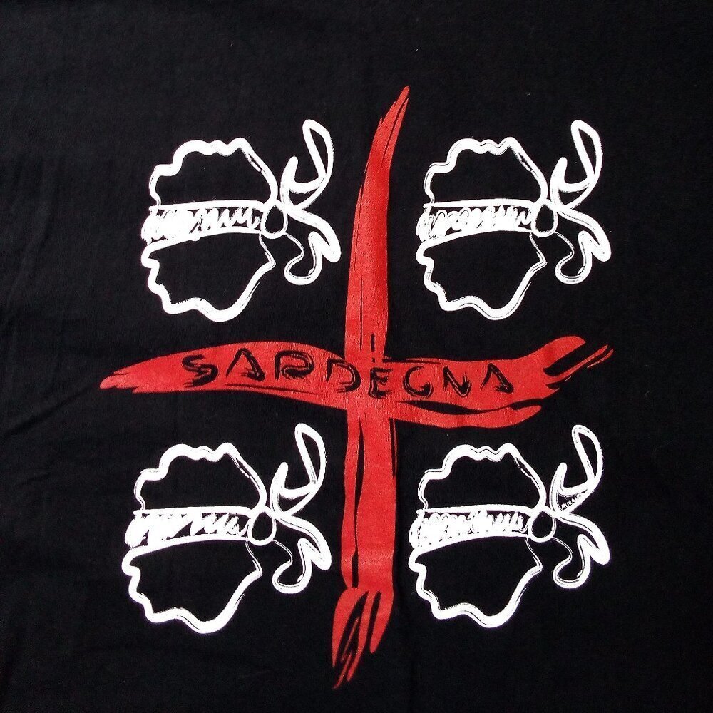 Deadstock Vintage Sardegna Quattro Mori Flag T-Shirt
